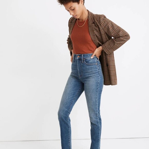 Madewell | The Highest-Rise Perfect Vintage Jean in Longisle Wash Size 25 NWOT - Picture 4 of 13